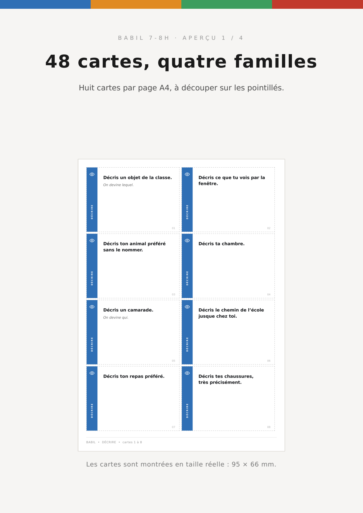 Babil 7-8H : 48 cartes pour la production orale_2