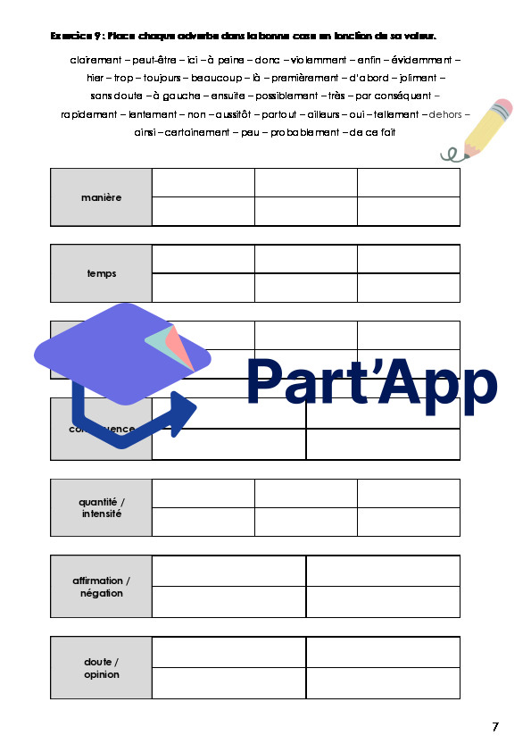 Français - 8e - Module 2 - Adverbes - Dossier complet_8