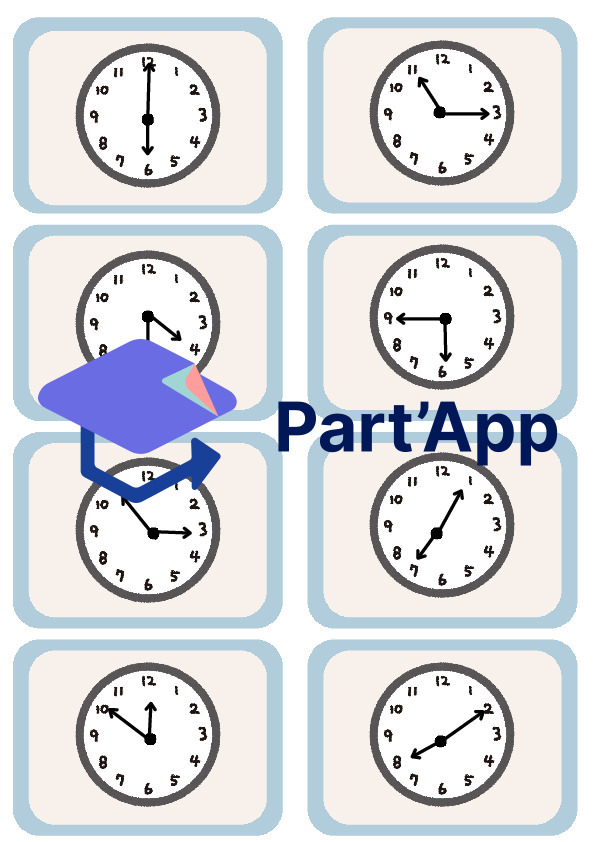 Mémory pour apprendre les heures en allemand_20
