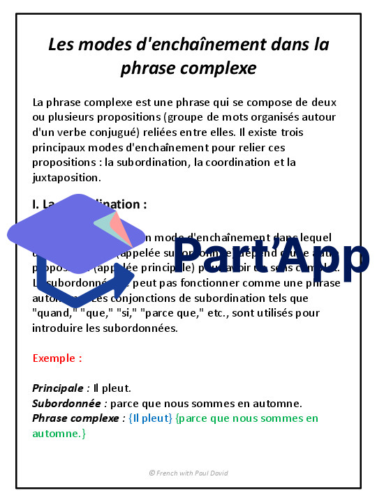 Les modes d'enchaînement dans la phrase complexe_2