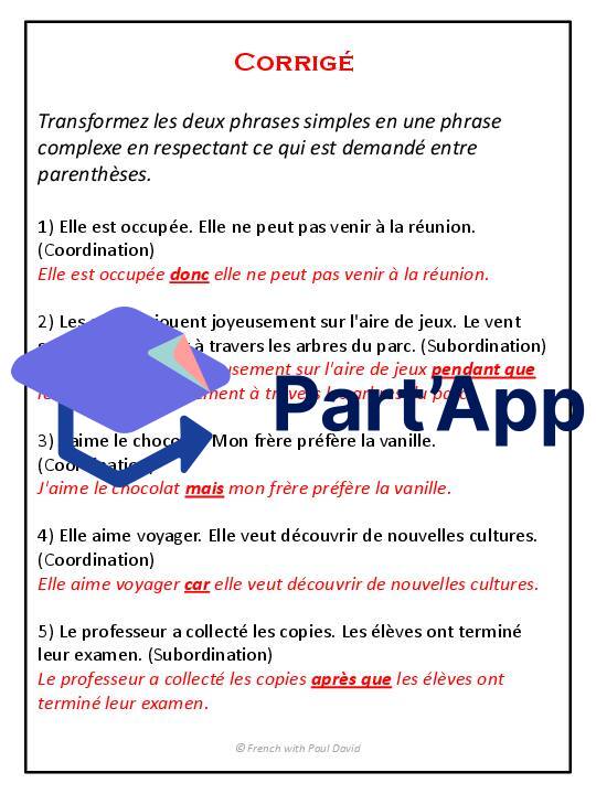 Les modes d'enchaînement dans la phrase complexe_9