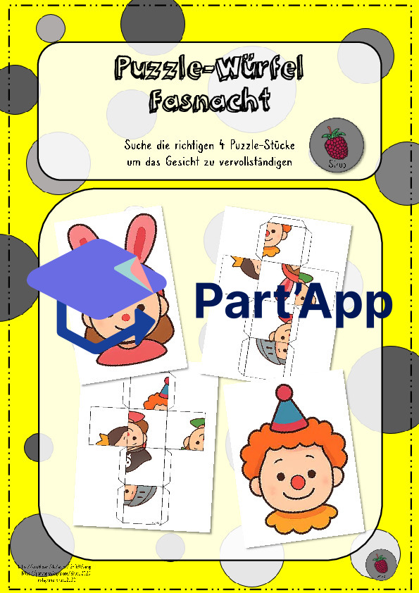 Fasnachts-Puzzle (Finde die richtigen 4 Puzzlestücke)_2