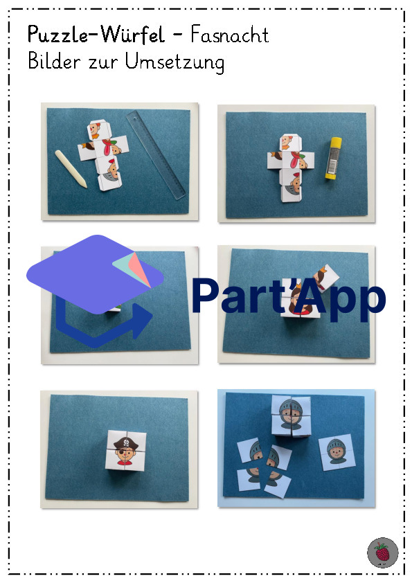 Fasnachts-Puzzle (Finde die richtigen 4 Puzzlestücke)_4