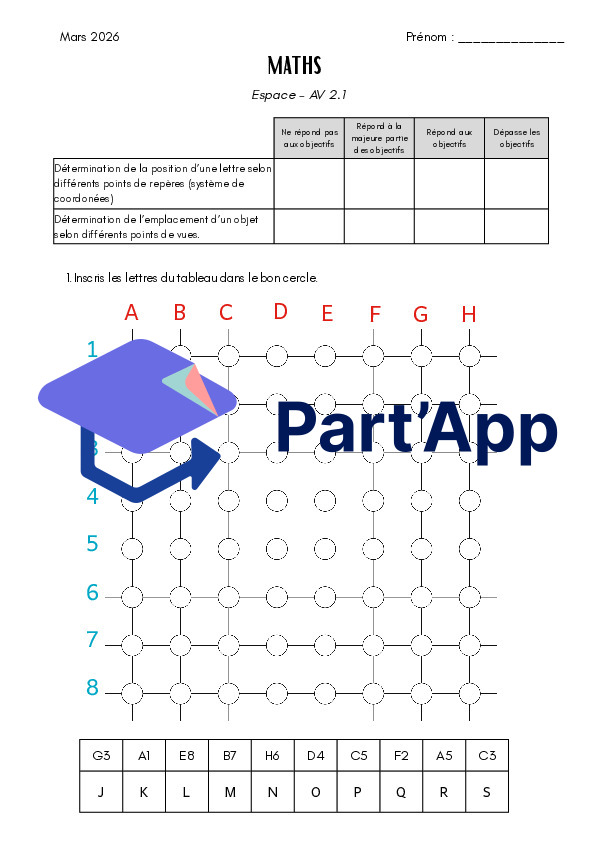 Evaluation maths 4H - Espace AV2.1_2