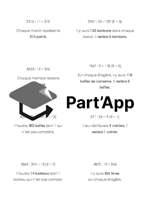 MATHS : Divisions petits problèmes sous forme d'atelier (cartes avec corrigé)_7