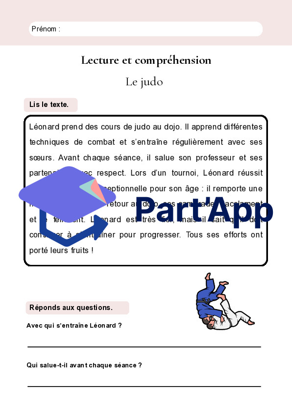 Lecture et compréhension – 10 textes courts sur le thème du sport – 4H-5H_9
