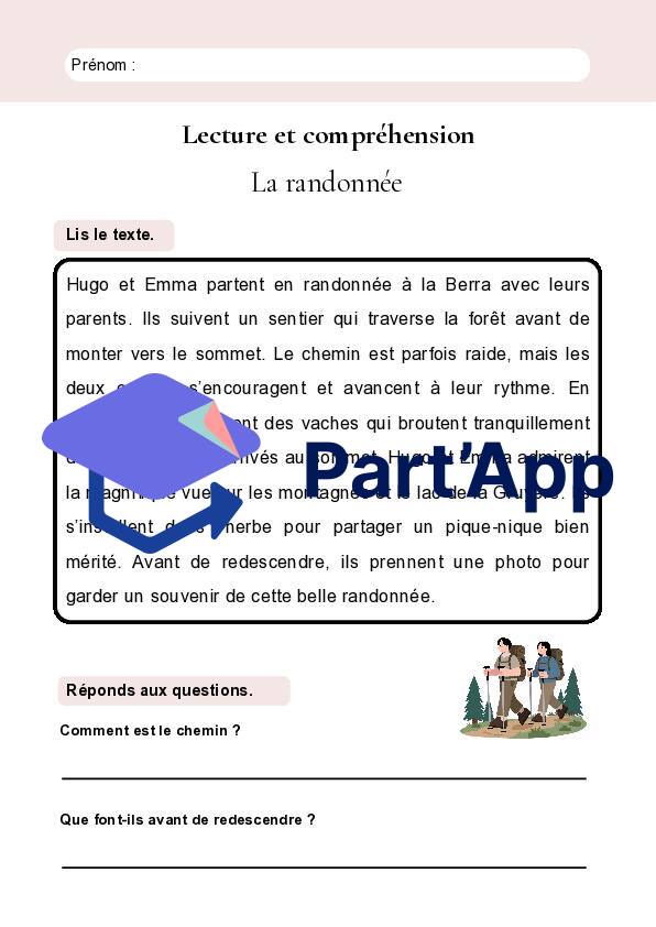 Lecture et compréhension – 10 textes courts sur le thème du sport – 4H-5H_11