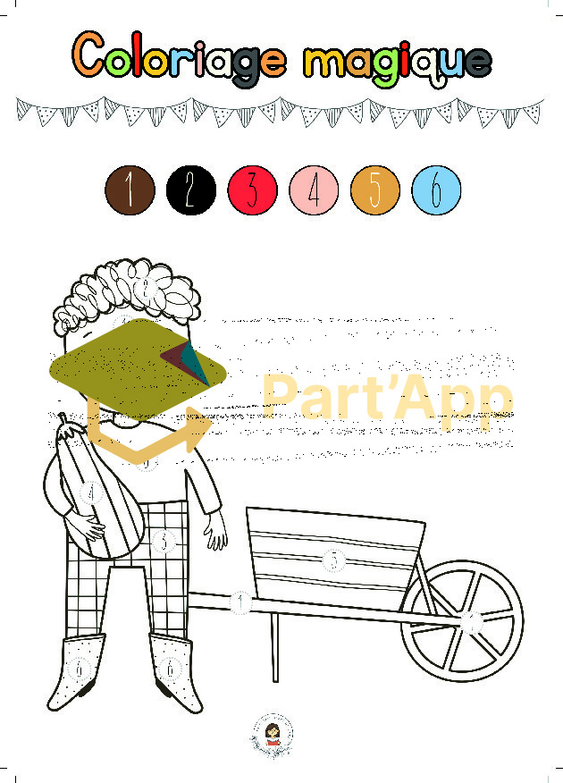 6 Coloriages magiques LA FERME_6