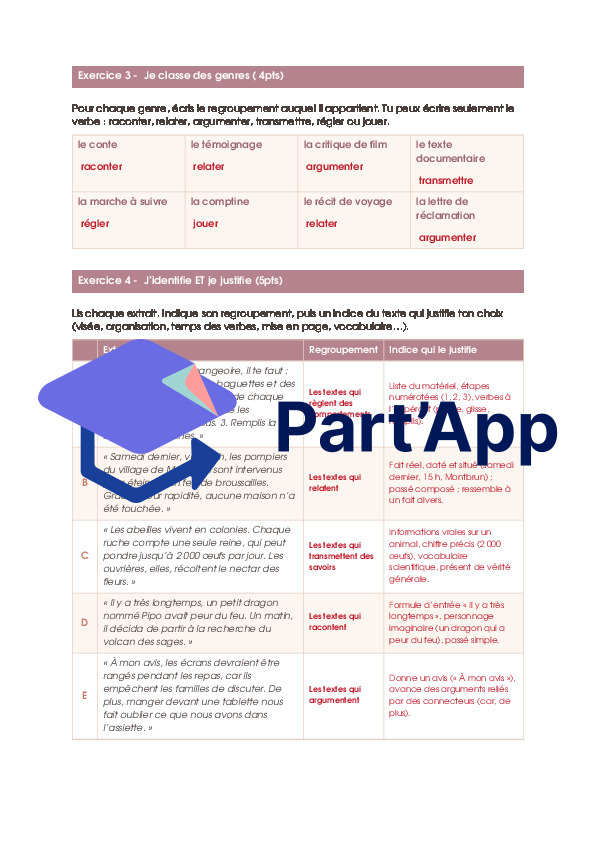 Français - évaluation formative - les regroupements de genres_4
