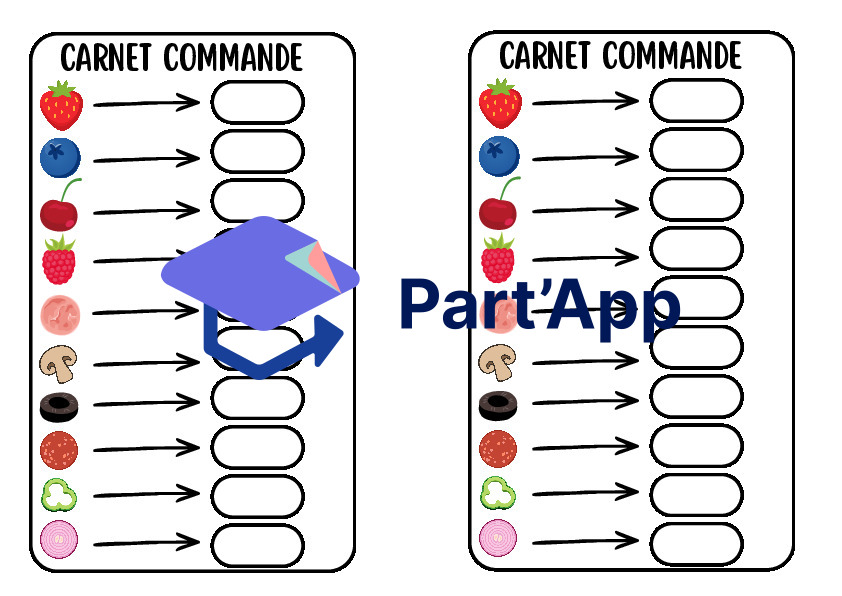 Jeu du Restaurant Imprimable | Fiches Symboliques & Carnet de Commande 1H-2H_7