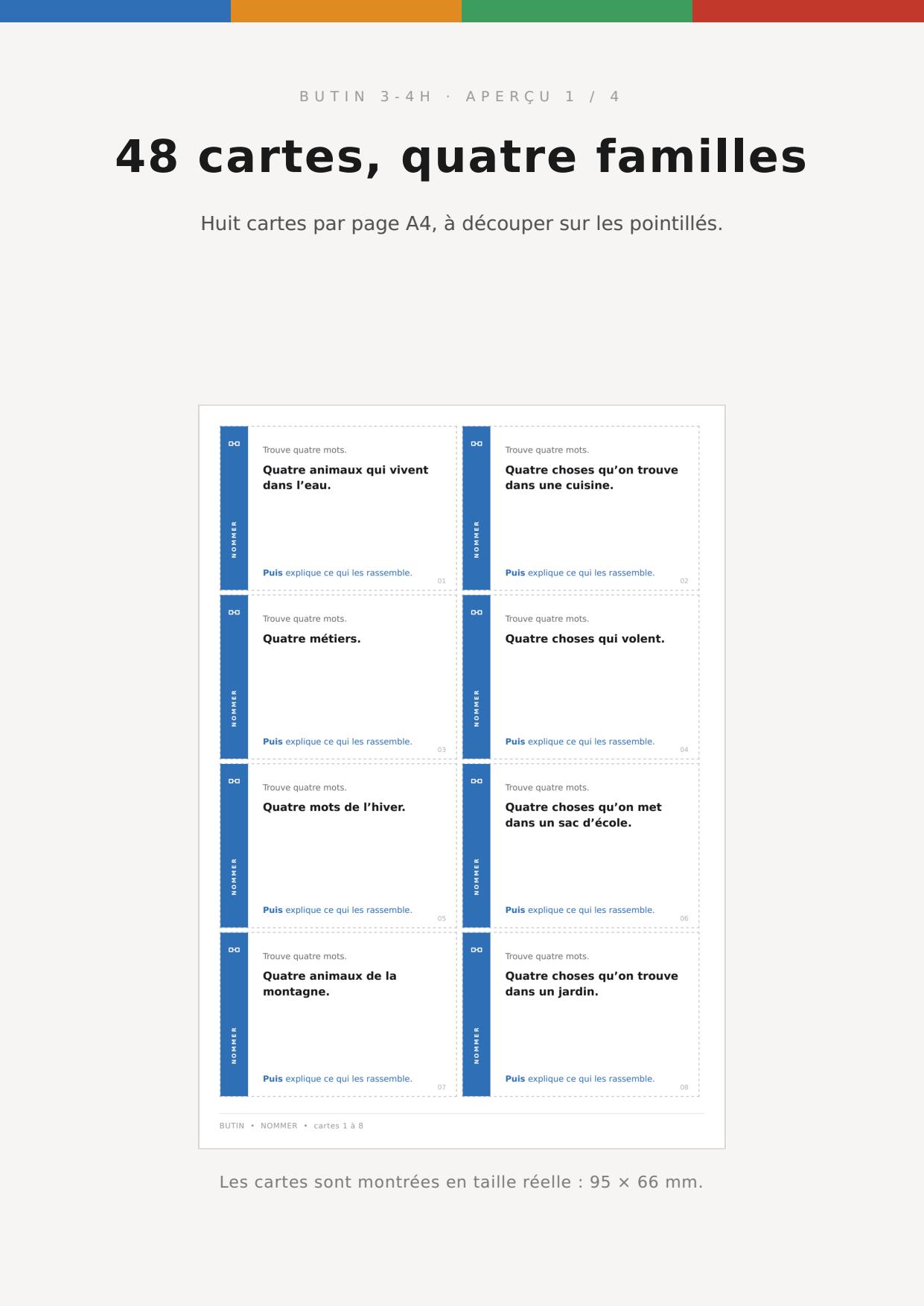 Butin 3-4H : 48 cartes pour enrichir son vocabulaire_2