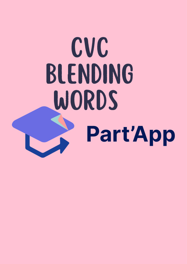 Cartes à plastifier – Mots CVC en Anglais (Blending & Phonics) - Atelier Autonome_2