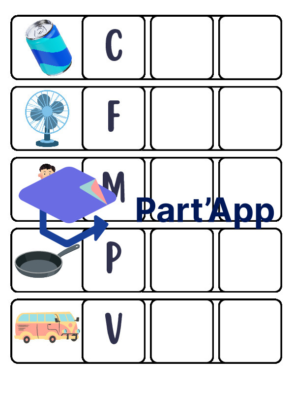 Cartes à plastifier – Mots CVC en Anglais (Blending & Phonics) - Atelier Autonome_6