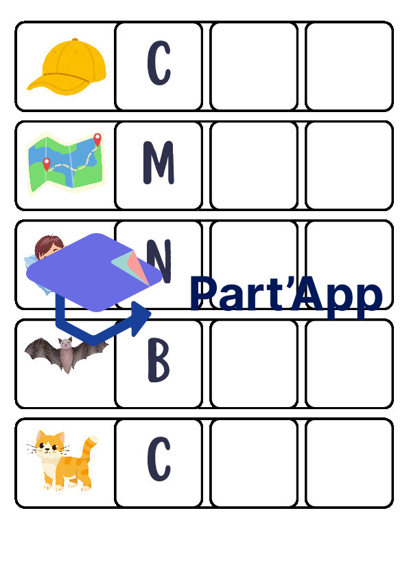 Cartes à plastifier – Mots CVC en Anglais (Blending & Phonics) - Atelier Autonome_7