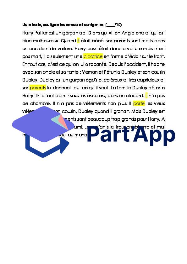 Evaluation 7e Module 1 de français (orthographe + grammaire)_2