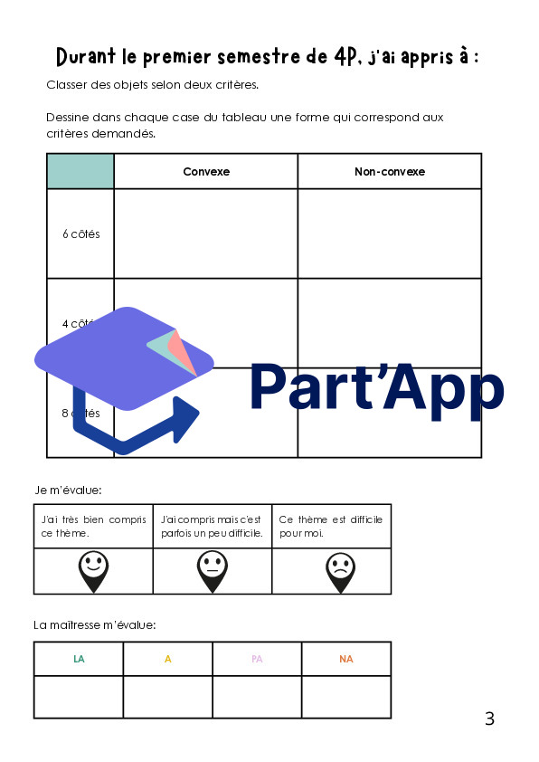 Math 4P, Dossier d'évaluation premier semestre_4