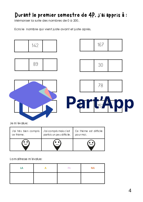 Math 4P, Dossier d'évaluation premier semestre_5