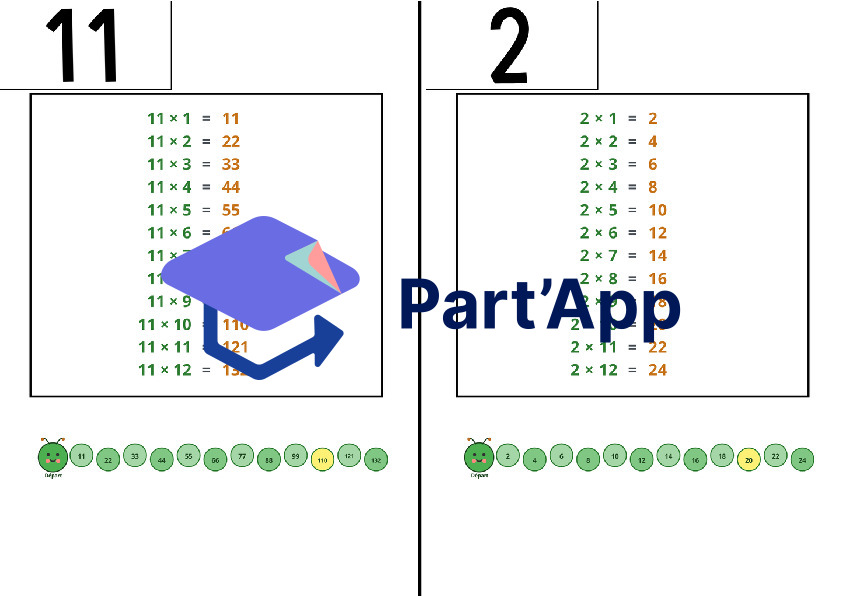 Aide-Mémoire & Cahier de Calcul Mental : Le Livret des Tables de Multiplication à Imprimer 5H-6H_5