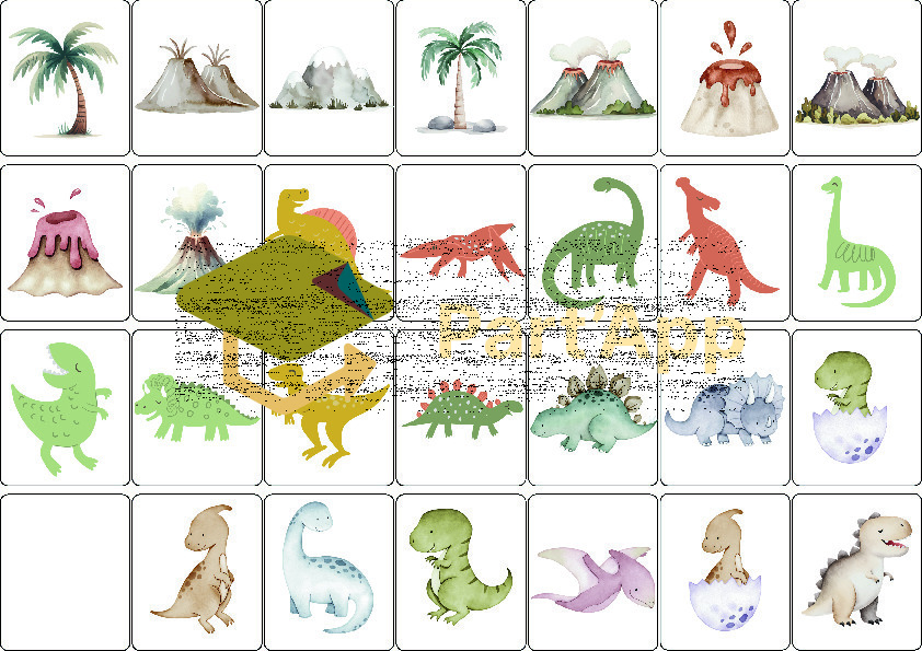 9. 🦕 Mêmes images couleurs / noir-blanc – Les dinos 2026_78