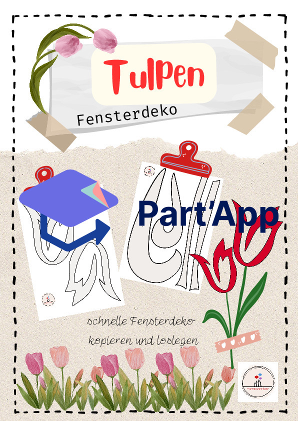Décoration de fenêtre Tulipes_2
