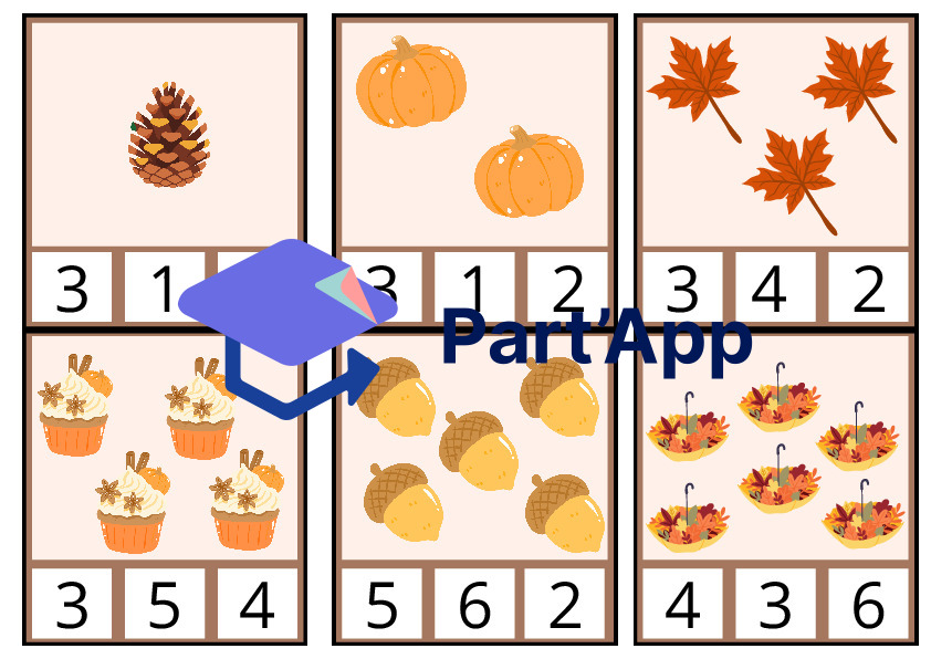 Atelier d'automne sur les nombres de 1 à 12_2
