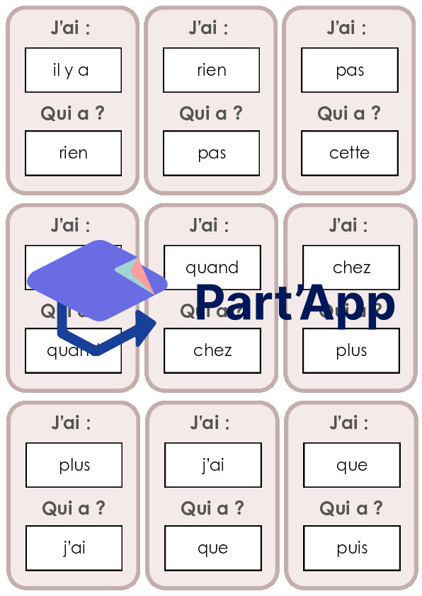 Jeu des mots outils : j'ai... qui a ?_3