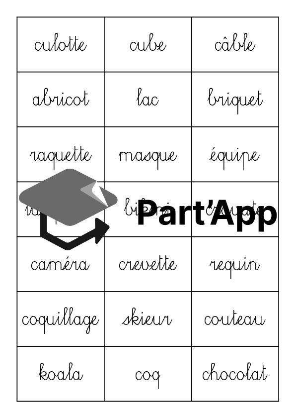 Mots-images son /k/_3