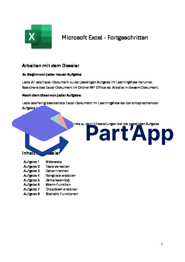 Dossier Excel - Fortgeschritten (für Wahlfach Office)_2