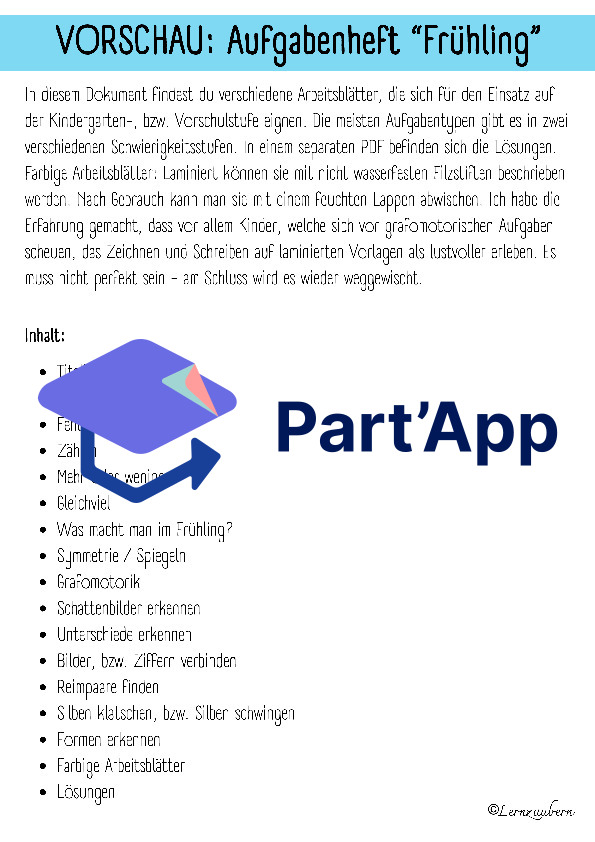 Aufgabenheft Frühling (Kindergarten)_2