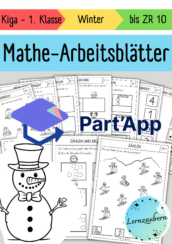 Mathe - Arbeitsblätter für den Kindergarten (Winter)_2