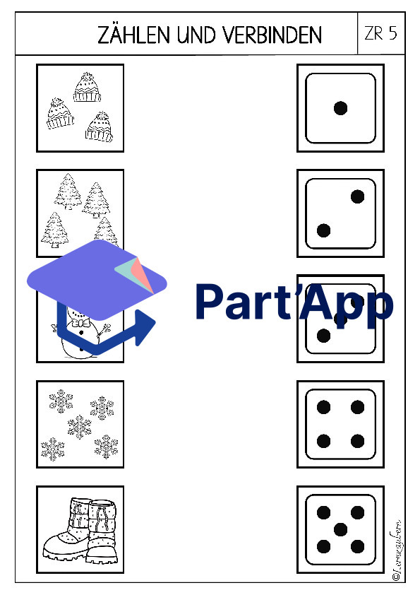 Mathe - Arbeitsblätter für den Kindergarten (Winter)_4