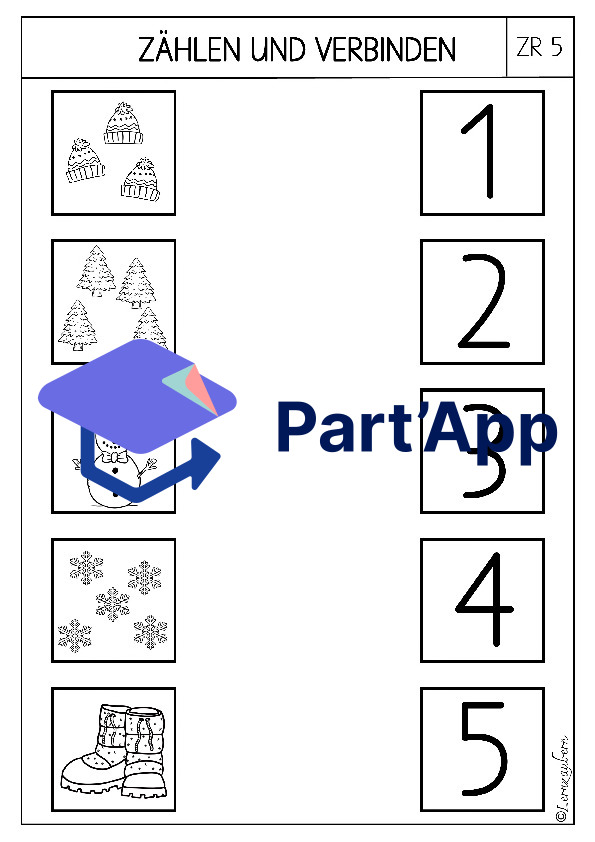 Mathe - Arbeitsblätter für den Kindergarten (Winter)_5