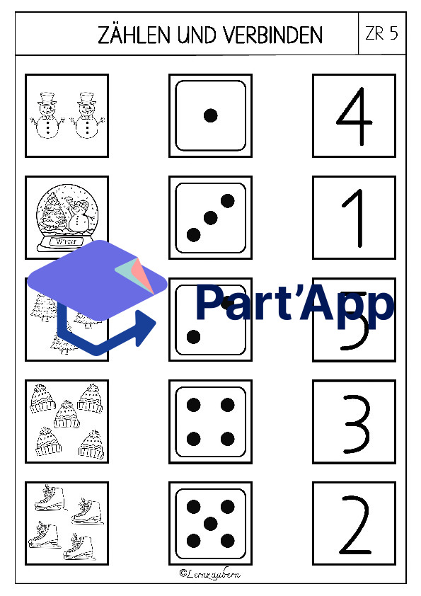 Mathe - Arbeitsblätter für den Kindergarten (Winter)_8