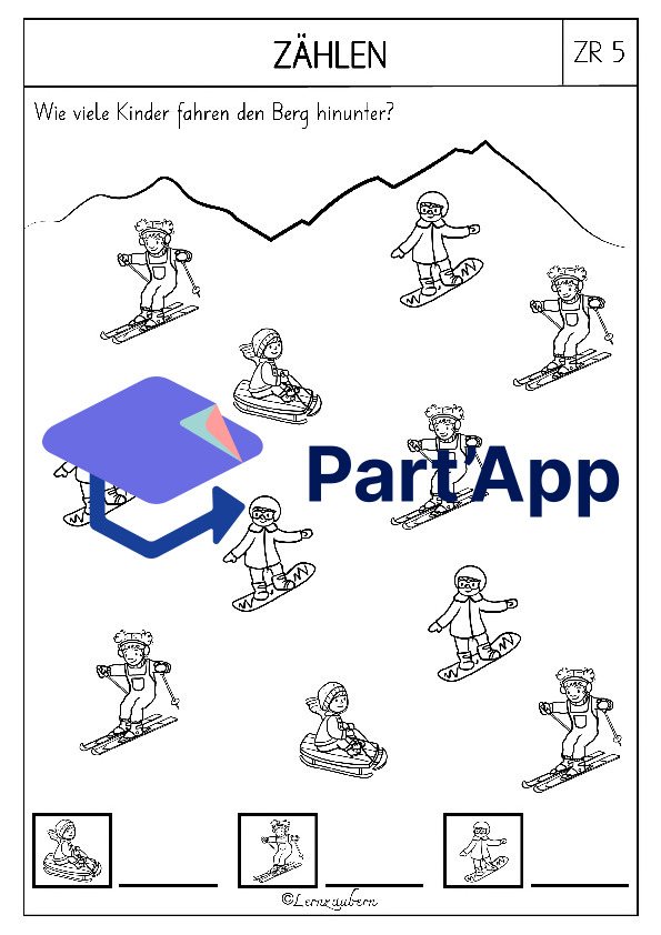 Mathe - Arbeitsblätter für den Kindergarten (Winter)_10