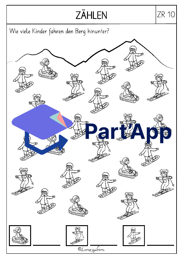Mathe - Arbeitsblätter für den Kindergarten (Winter)_11