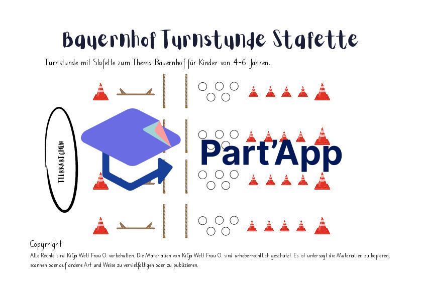 Bauernhof Turnstunde Stafette_39