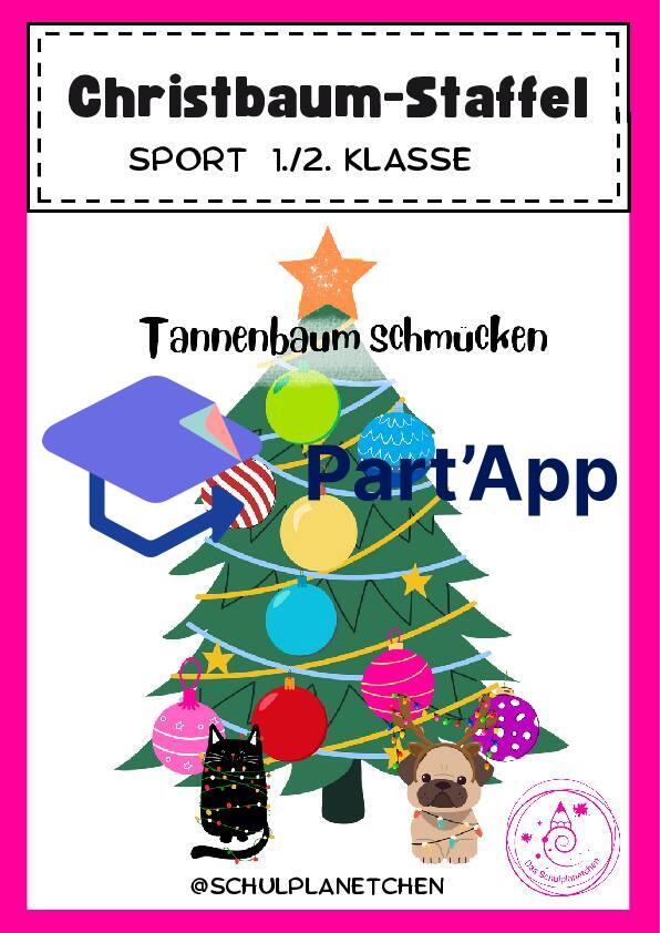 Weihnachtsbaum schmücken - Staffellauf für die Grundschule_2