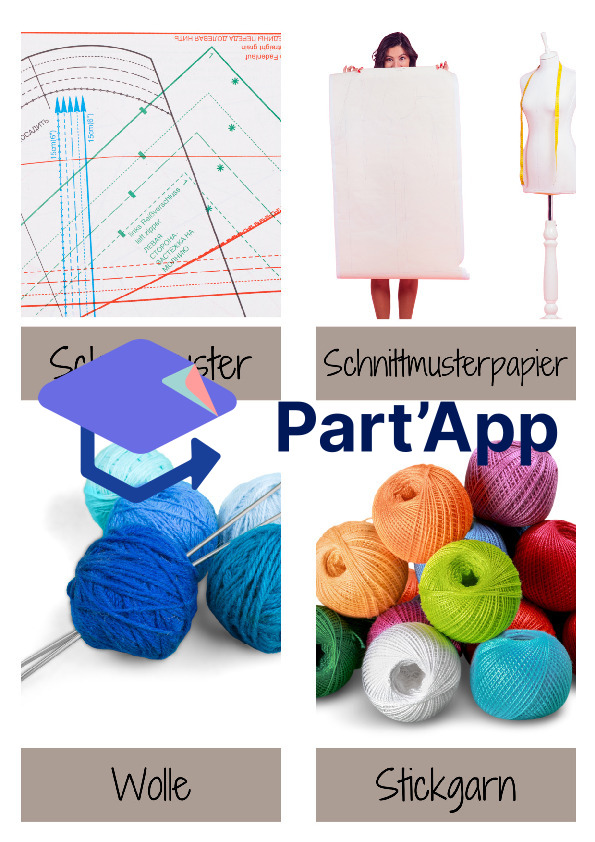 Textiles Gestalten: Lernkarten/Begriffkarten_8