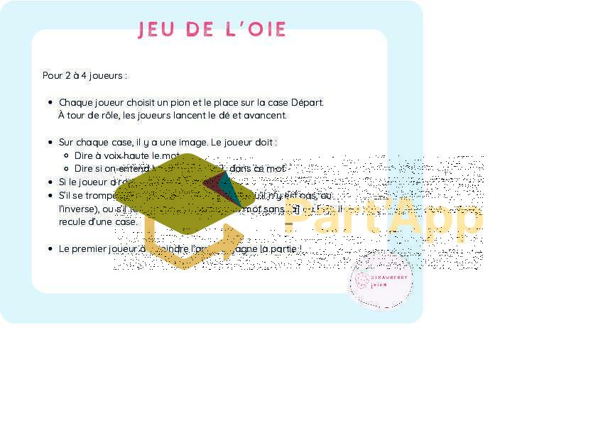 3P 4P - français - jeu de l'oie - sons a et o_3