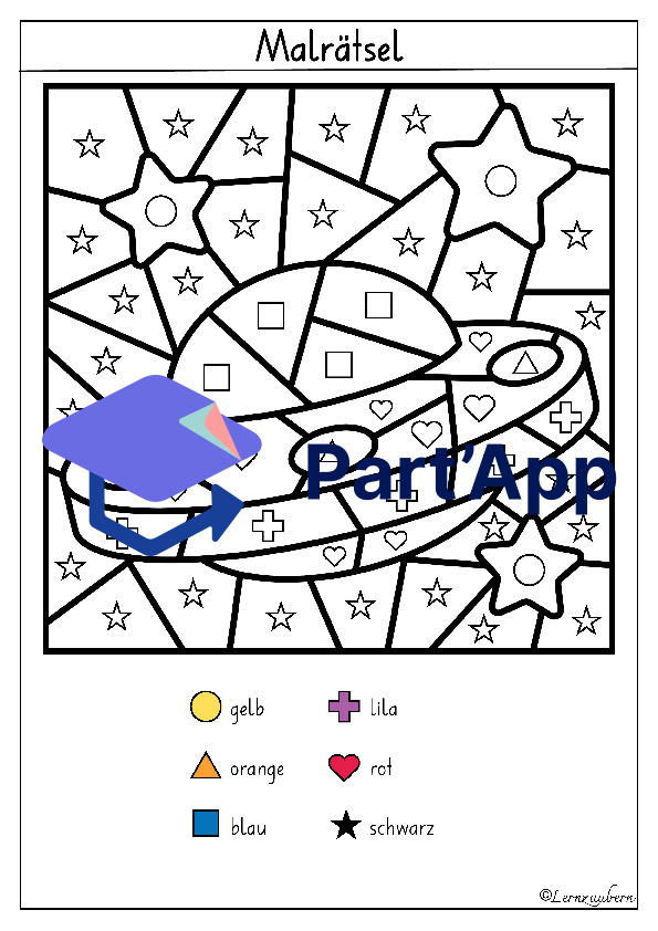Malen nach Zahlen: Weltall (Kindergarten)_7