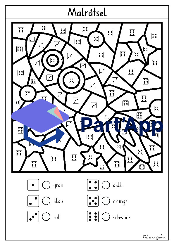 Malen nach Zahlen: Weltall (Kindergarten)_11