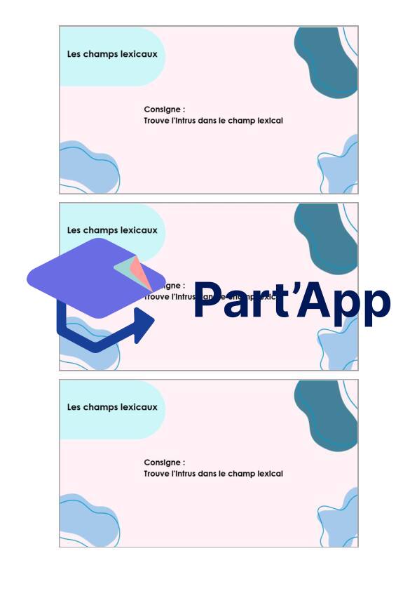 5P - M1 - Champ lexical - intrus_8
