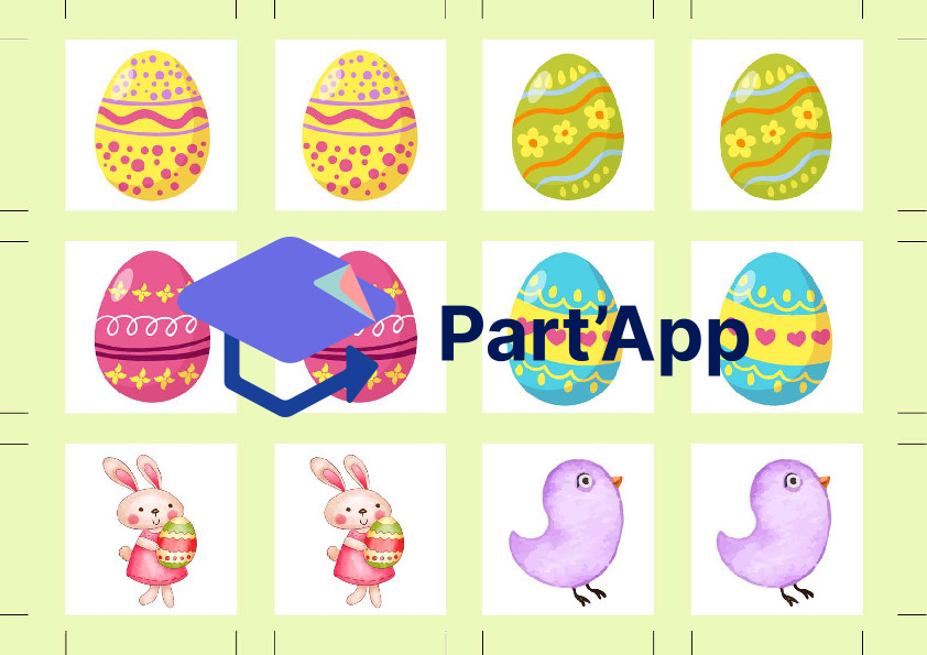 Merkspiel / Legespiel / Paare finden Ostern_2