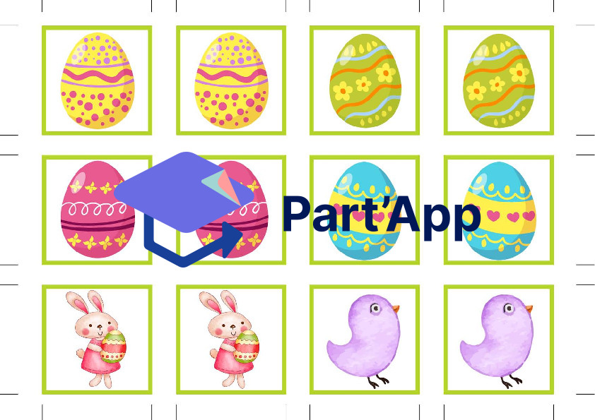 Merkspiel / Legespiel / Paare finden Ostern_6