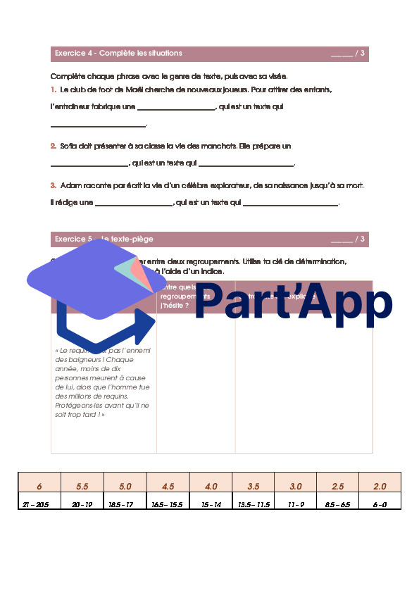 Français - Evaluation sommative - les regroupements de genres_5