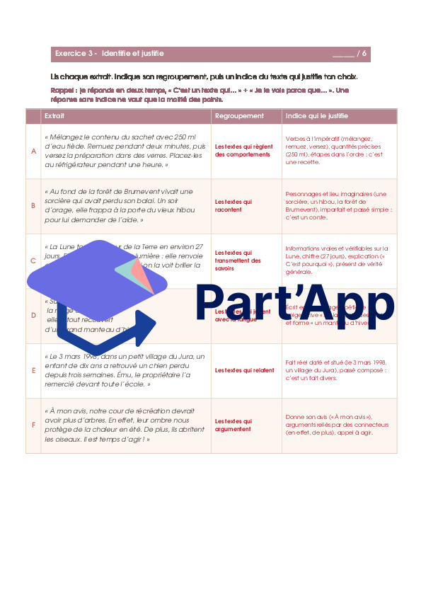 Français - Evaluation sommative - les regroupements de genres_8