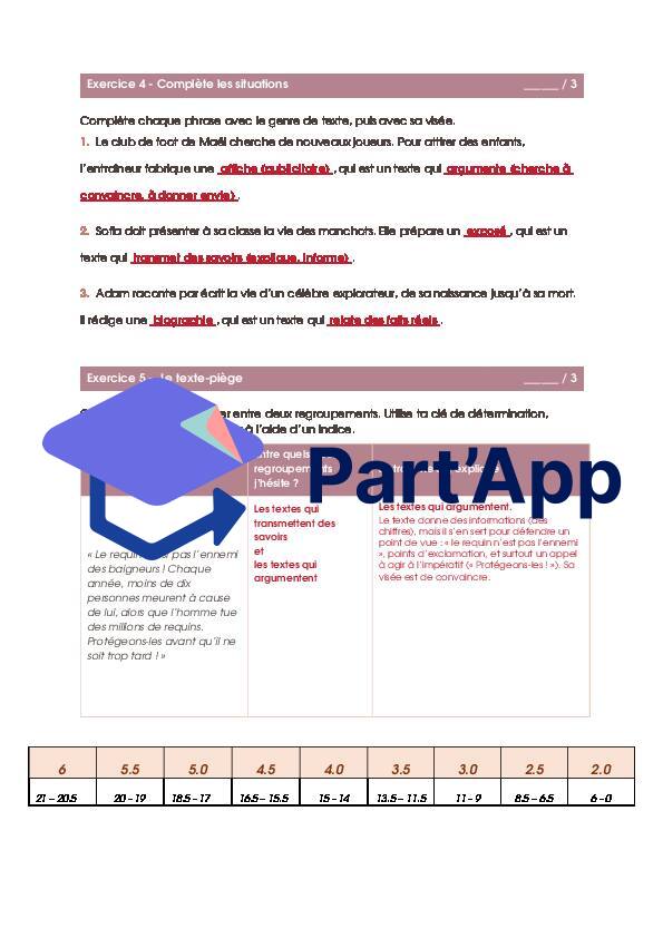 Français - Evaluation sommative - les regroupements de genres_9