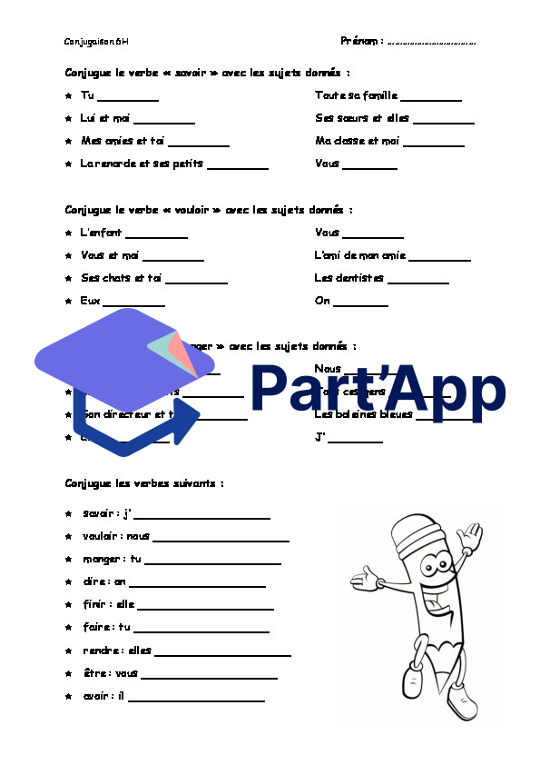Fiches de verbes - 6P (passé composé)_12