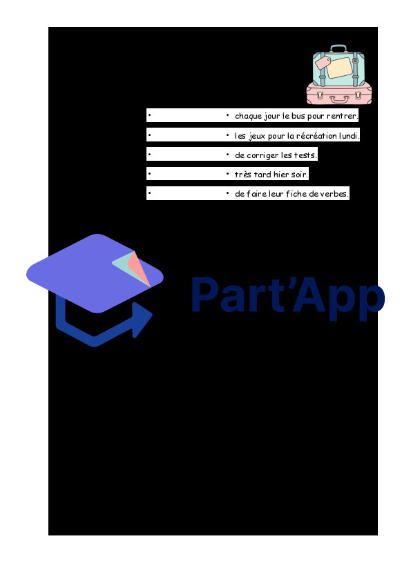 Fiches de verbes - 6P (passé composé)_5