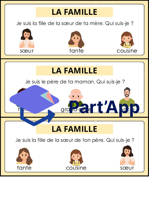Devinettes sur le thème de la famille - Cartes à pince_3
